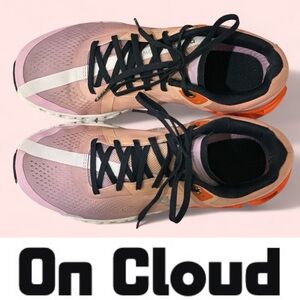 On's Cloudflow Running Shoes In Fuji Rose, Size 7.5, MSRP $160